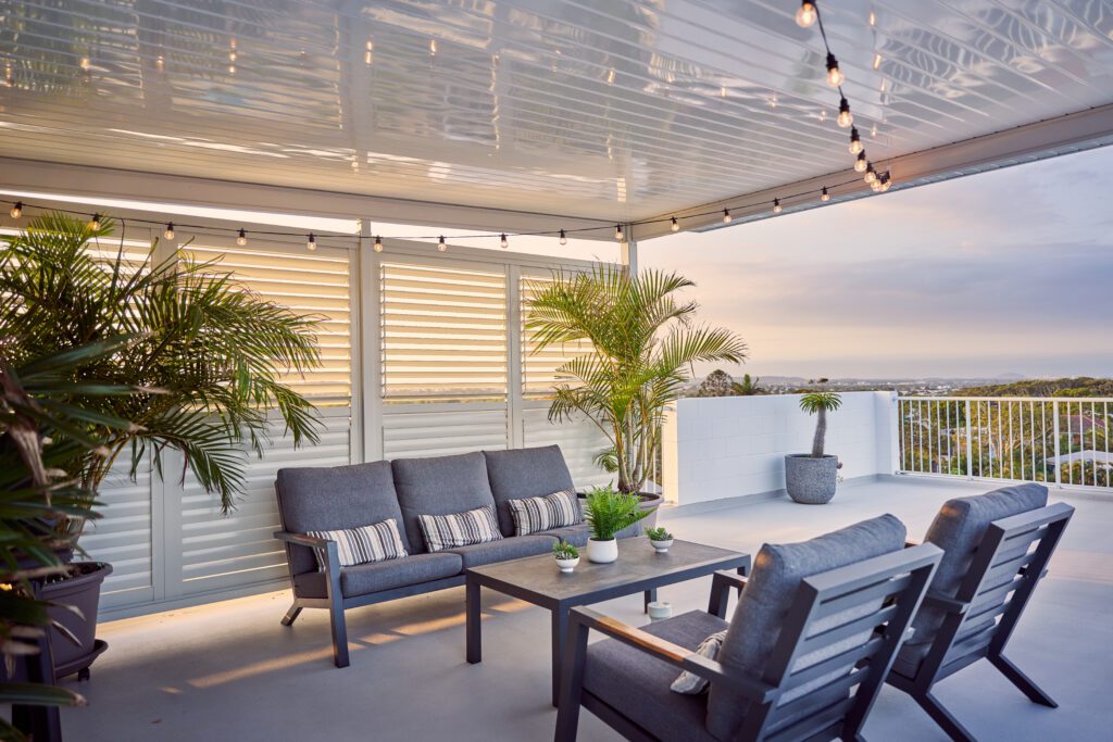 louvred roof patio coastal views caloundra coastal patios